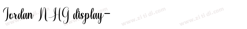 Jordan NHG display字体转换